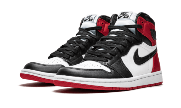 Nike Sko Air Jordan 1 Retro High Satin Sort Toe